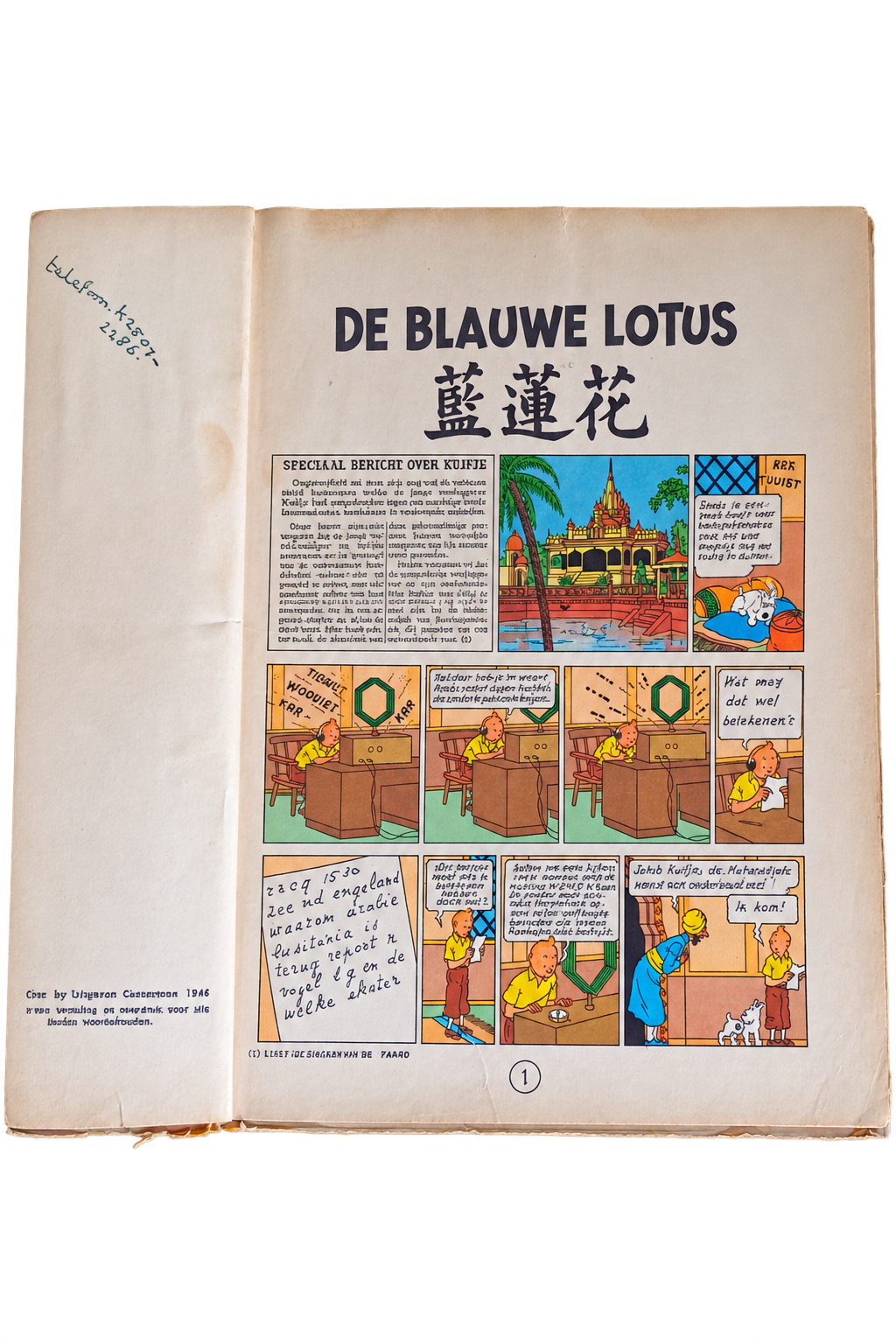 De blauwe lotus (Kuifje) - Afbeelding 2